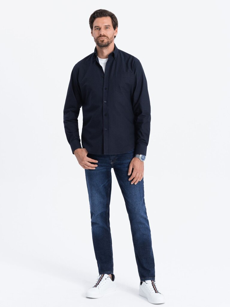 Marškiniai vyrams Ombre Clothing 123613-7, mėlyni цена и информация | Vyriški marškiniai | pigu.lt