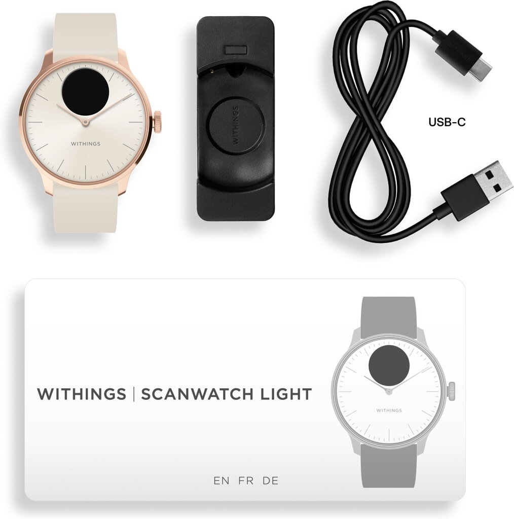 Withings ScanWatch Light Hybrid Sand kaina ir informacija | Išmanieji laikrodžiai (smartwatch) | pigu.lt