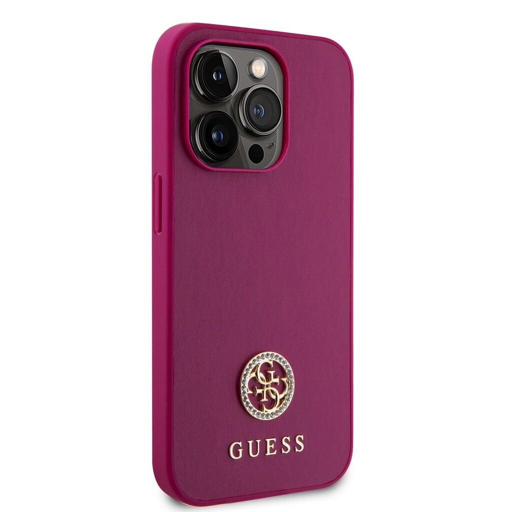 Guess PU 4G Strass Metal Logo Case kaina ir informacija | Telefono dėklai | pigu.lt