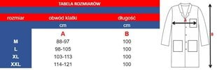 Vyriškas laboratorinis chalatas, 1 vnt. цена и информация | Медицинская одежда | pigu.lt