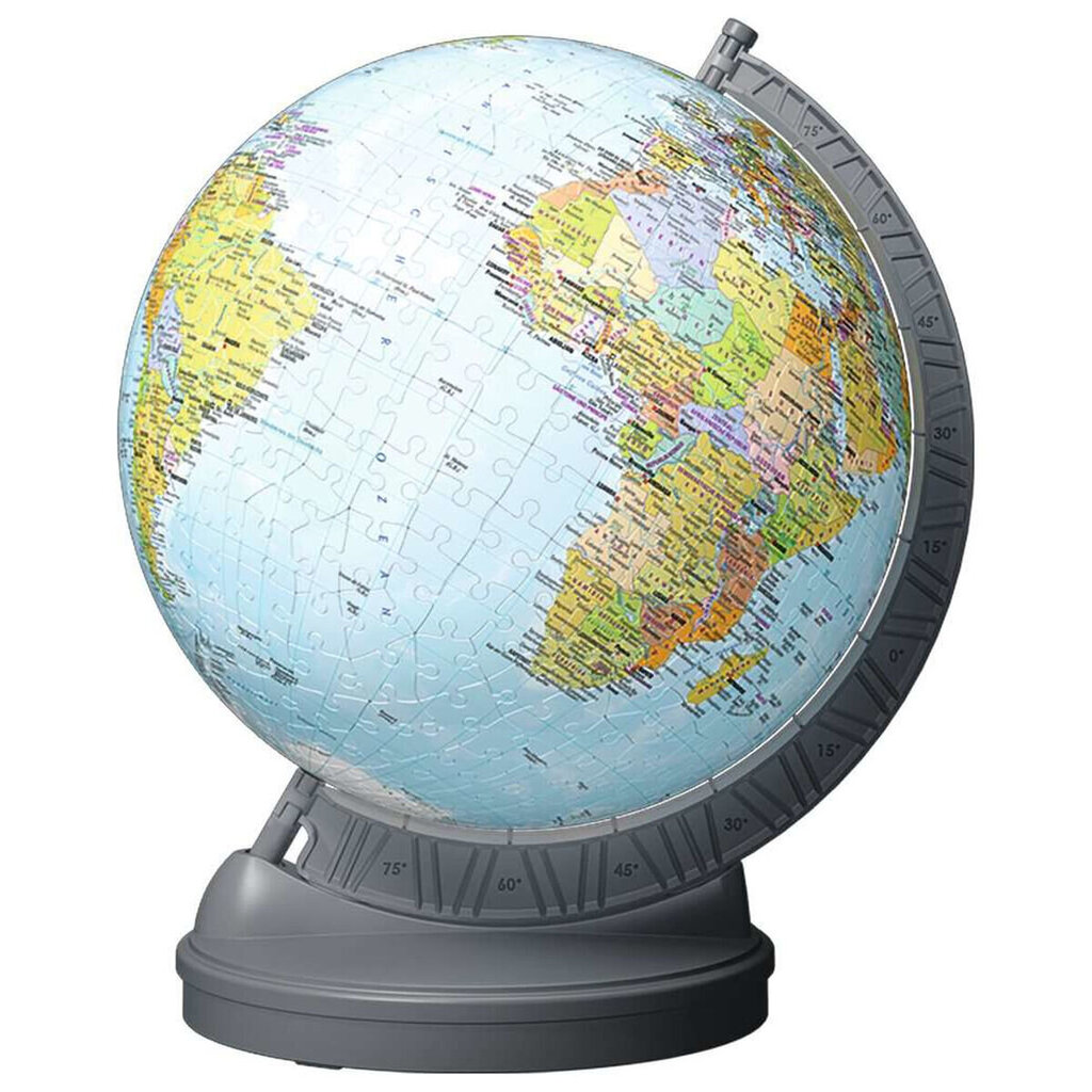 Ravensburger 3D dėlionės kamuolys su apšvietimu 540 vnt Globe цена и информация | Dėlionės (puzzle) | pigu.lt