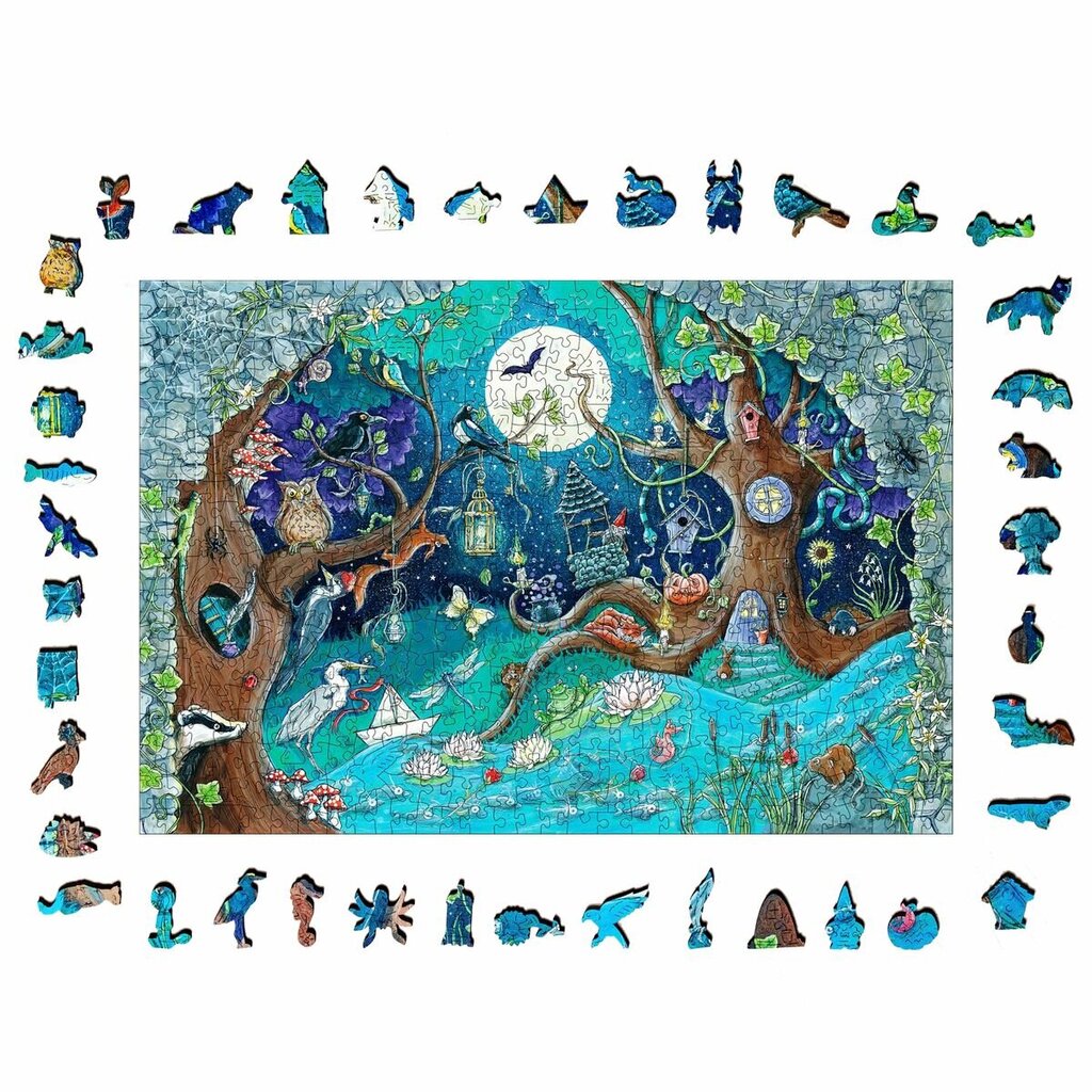 Dėlionė Ravensburger Fantasy Forest, 500 d. kaina ir informacija | Dėlionės (puzzle) | pigu.lt