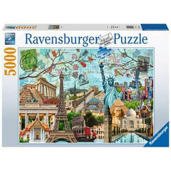 Dėlionė Ravensburger Big City Collage, 5000 det. kaina ir informacija | Dėlionės (puzzle) | pigu.lt