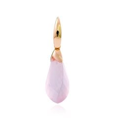Золотой кулон/подвеска с розовым кварцем цена и информация | Украшения на шею | pigu.lt