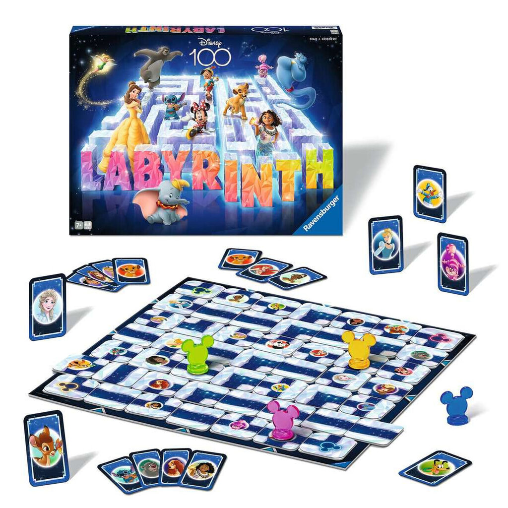 Stalo žaidimas Ravensburger Labyrinth Disney 100th birthday, FR kaina ir informacija | Stalo žaidimai, galvosūkiai | pigu.lt