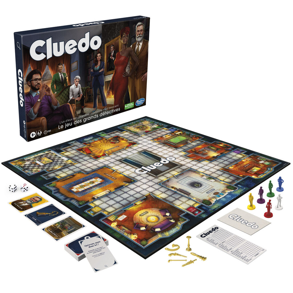 Stalo žaidimas Hasbro Cluedo, FR kaina ir informacija | Stalo žaidimai, galvosūkiai | pigu.lt