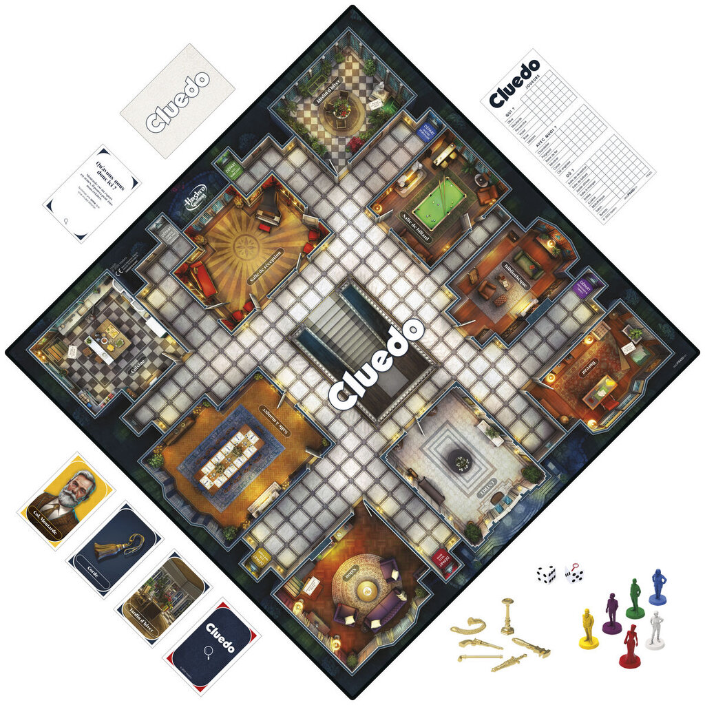 Stalo žaidimas Hasbro Cluedo, FR kaina ir informacija | Stalo žaidimai, galvosūkiai | pigu.lt