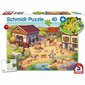 Dėlionė ūkis su figūrėlėmis Schmidt, 40 d. цена и информация | Dėlionės (puzzle) | pigu.lt