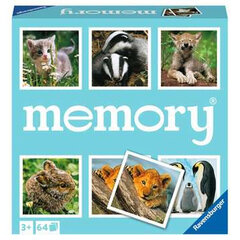 Atminties žaidimas Ravensburger Grand Memory Theme: Small animals, EN kaina ir informacija | Stalo žaidimai, galvosūkiai | pigu.lt