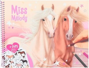 Книжка - раскраска Top Model Horse Мiss Melody цена и информация | Книжки - раскраски | pigu.lt
