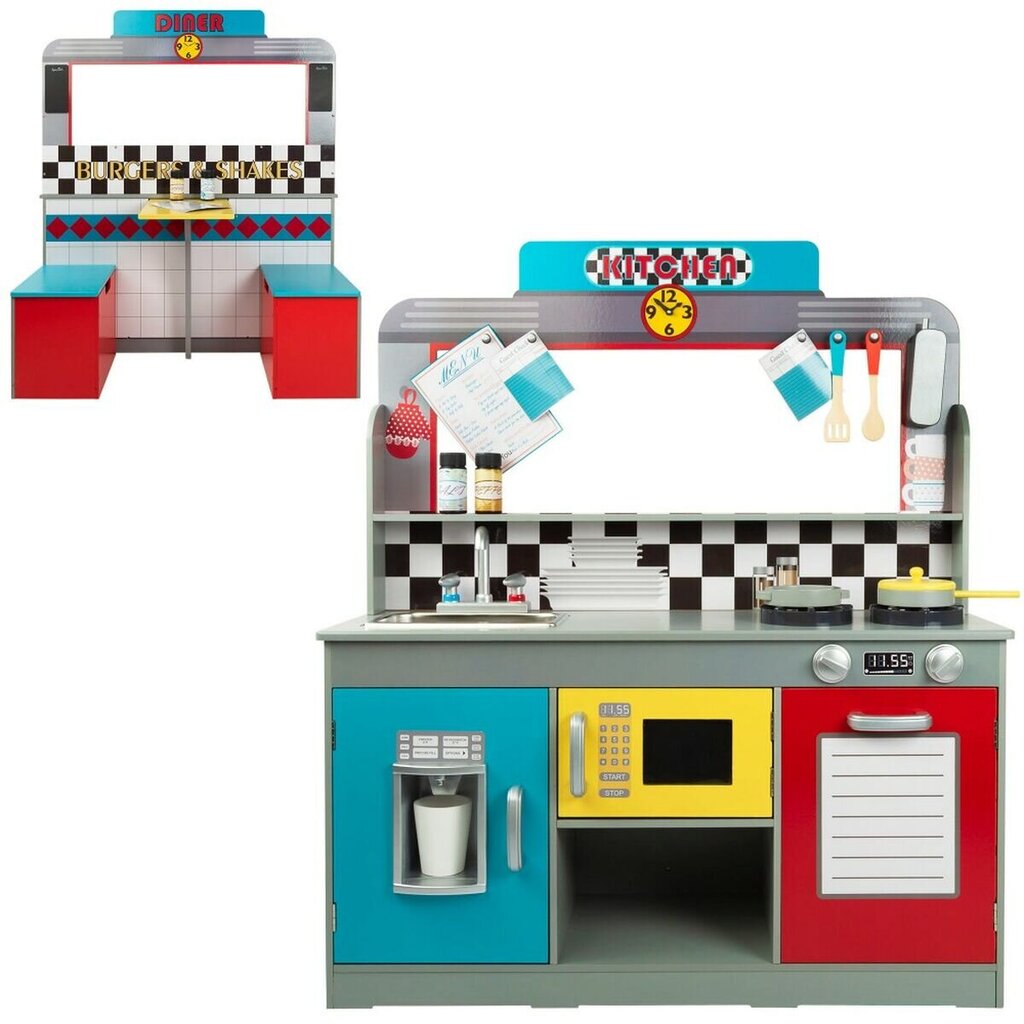 Vaikiška virtuvėlė Retro Bar Colorbaby kaina ir informacija | Žaislai mergaitėms | pigu.lt