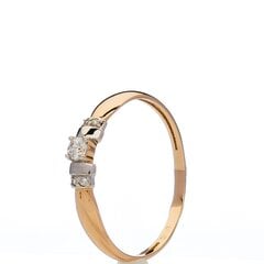 Auksinis žiedas su cirkoniais kaina ir informacija | Žiedai | pigu.lt