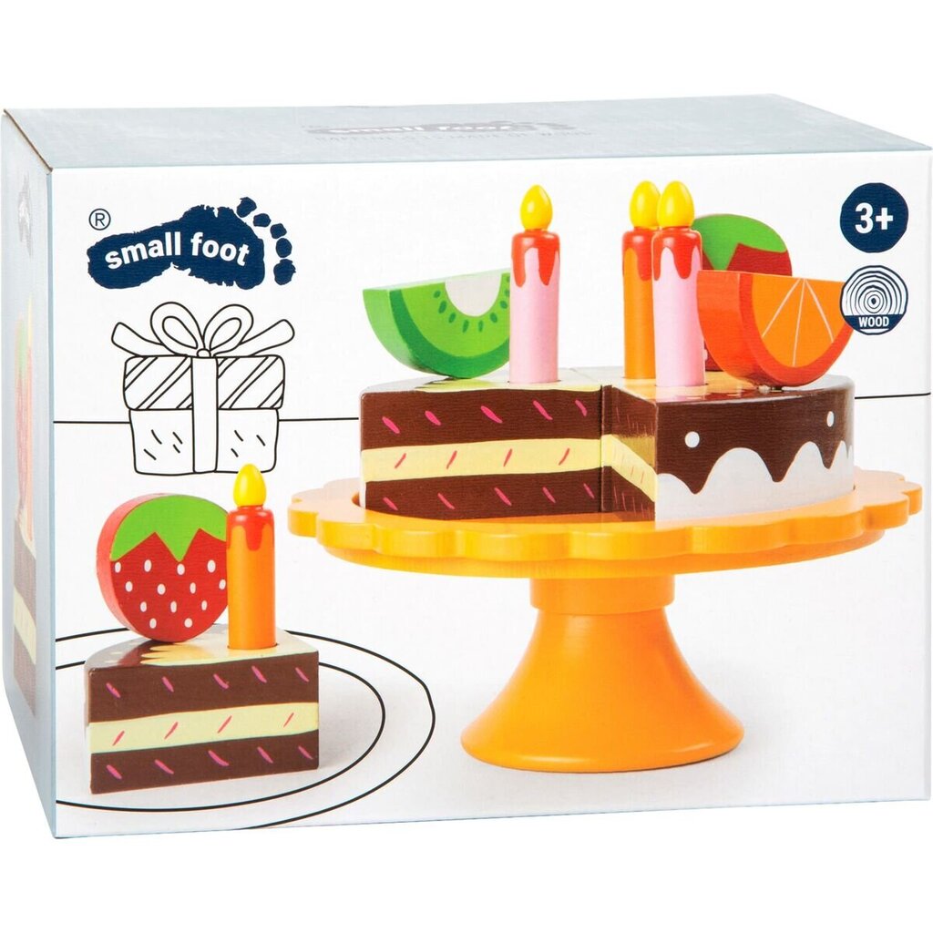 Medinis gimtadienio tortas vaikams Small Foot kaina ir informacija | Žaislai mergaitėms | pigu.lt