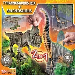 3D dėlionė Educa Dinozaurai, 183 deet. kaina ir informacija | Dėlionės (puzzle) | pigu.lt