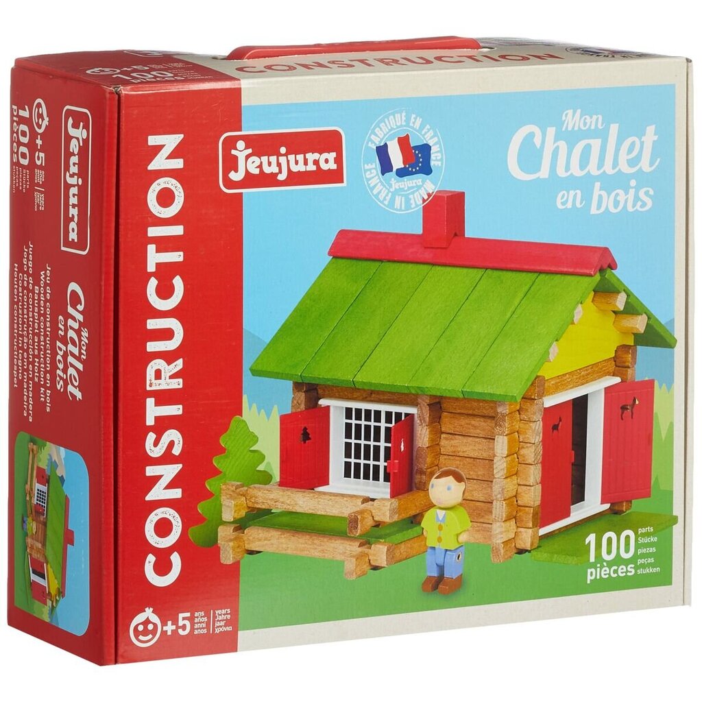 Konstruktorius Playset Jeujura My Wooden Chalet, 100 d. kaina ir informacija | Konstruktoriai ir kaladėlės | pigu.lt