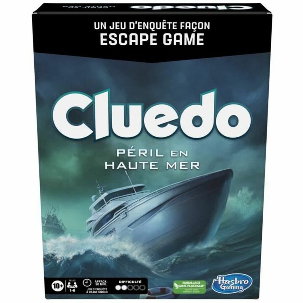 Stalo žaidimas Hasbro Cluedo Péril en Haute Mer, FR kaina ir informacija | Stalo žaidimai, galvosūkiai | pigu.lt