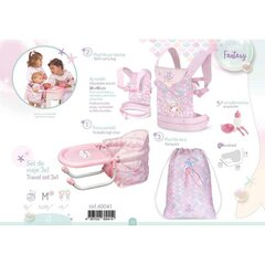 Lėlių kelioninis rinkinys Decuevas, rožinis kaina ir informacija | Žaislai mergaitėms | pigu.lt