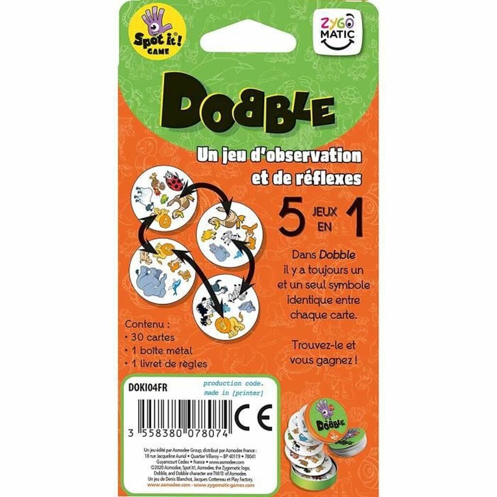 Stalo žaidimas Asmodee Dobble Kids, FR kaina ir informacija | Stalo žaidimai, galvosūkiai | pigu.lt