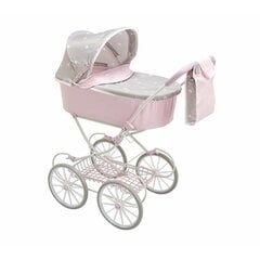 Lėlių vežimėlis su krepšiu Arias, rožinis цена и информация | Игрушки для девочек | pigu.lt