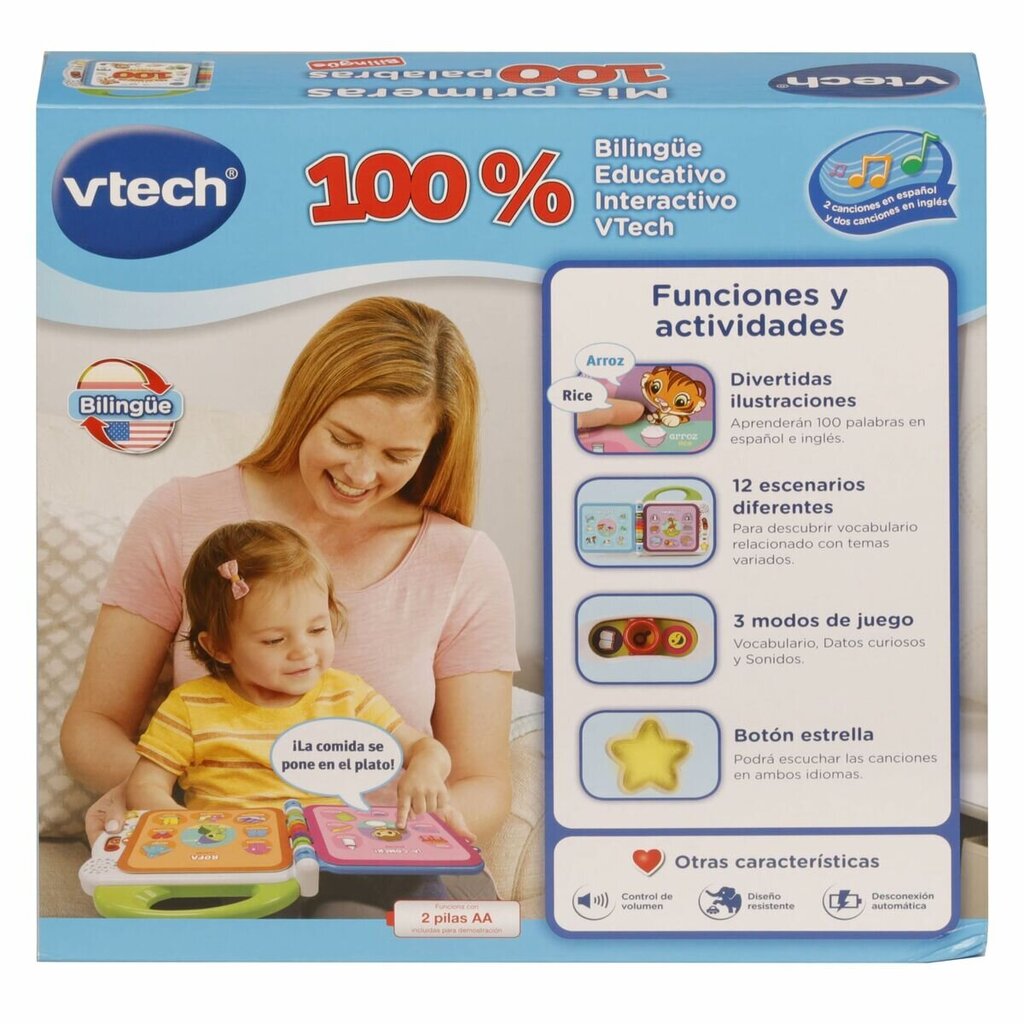 Vaikiška interaktyvi knyga Vtech Mis, ES-ENG kaina ir informacija | Žaislai kūdikiams | pigu.lt