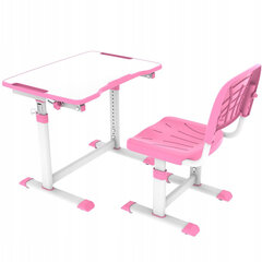 Rašomasis stalas ir kėdė FunDesk, rožinis цена и информация | Детские столы и стулья | pigu.lt