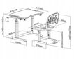 Rašomasis stalas ir kėdė FunDesk, rožinis цена и информация | Vaikiškos kėdutės ir staliukai | pigu.lt