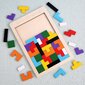 Medinė dėlionė - tetris, 27x18cm kaina ir informacija | Lavinamieji žaislai | pigu.lt