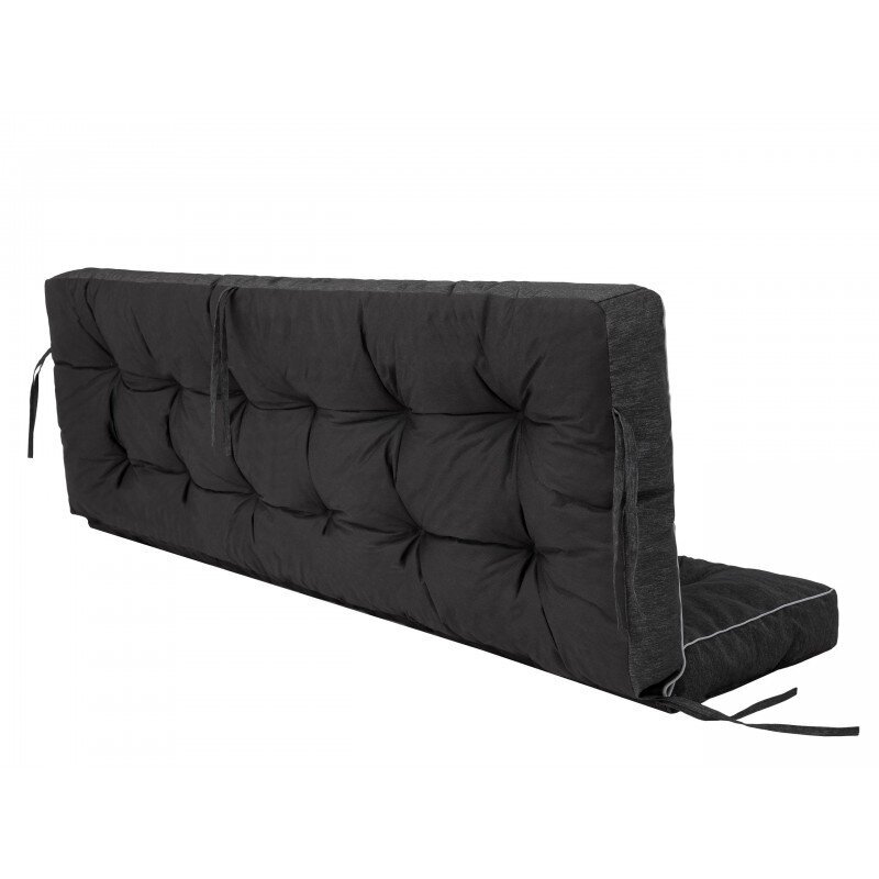 Sūpynių pagalvėlė Sales Core, 150x105x8 cm, juoda/pilka цена и информация | Pagalvės, užvalkalai, apsaugos | pigu.lt