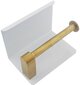 Popierinių rankšluosčių laikiklis, Perf BZ41, balto-aukso kaina ir informacija | Vonios kambario aksesuarai | pigu.lt