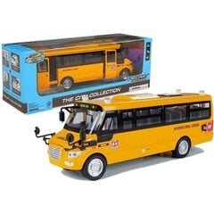 Žaislinis mokyklinis autobusas su frikcine pavara, geltonas цена и информация | Игрушки для мальчиков | pigu.lt