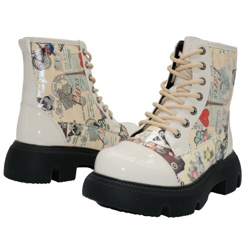 Žieminiai batai mergaitėms Aotoria 423090067, balti цена и информация | Aulinukai vaikams | pigu.lt