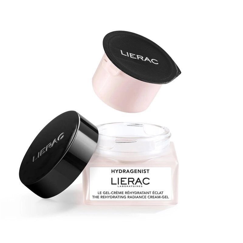 Veido kremo papildymas Lierac Hydragenist The Rehydrating Radiance Gel-Cream Refill, 50 ml kaina ir informacija | Veido kremai | pigu.lt