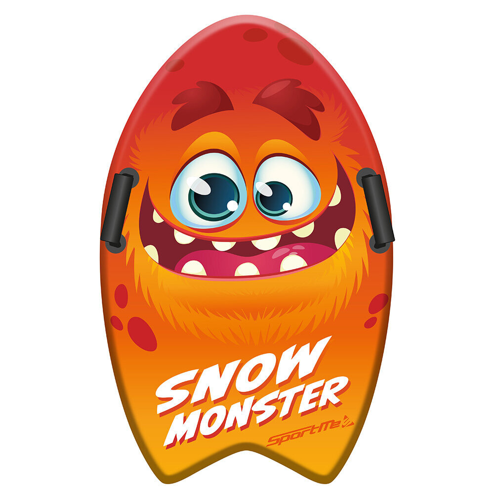 Sniego čiuožynė Sportme Snow Surfer Monster 80, oranžinė kaina ir informacija | Rogutės | pigu.lt