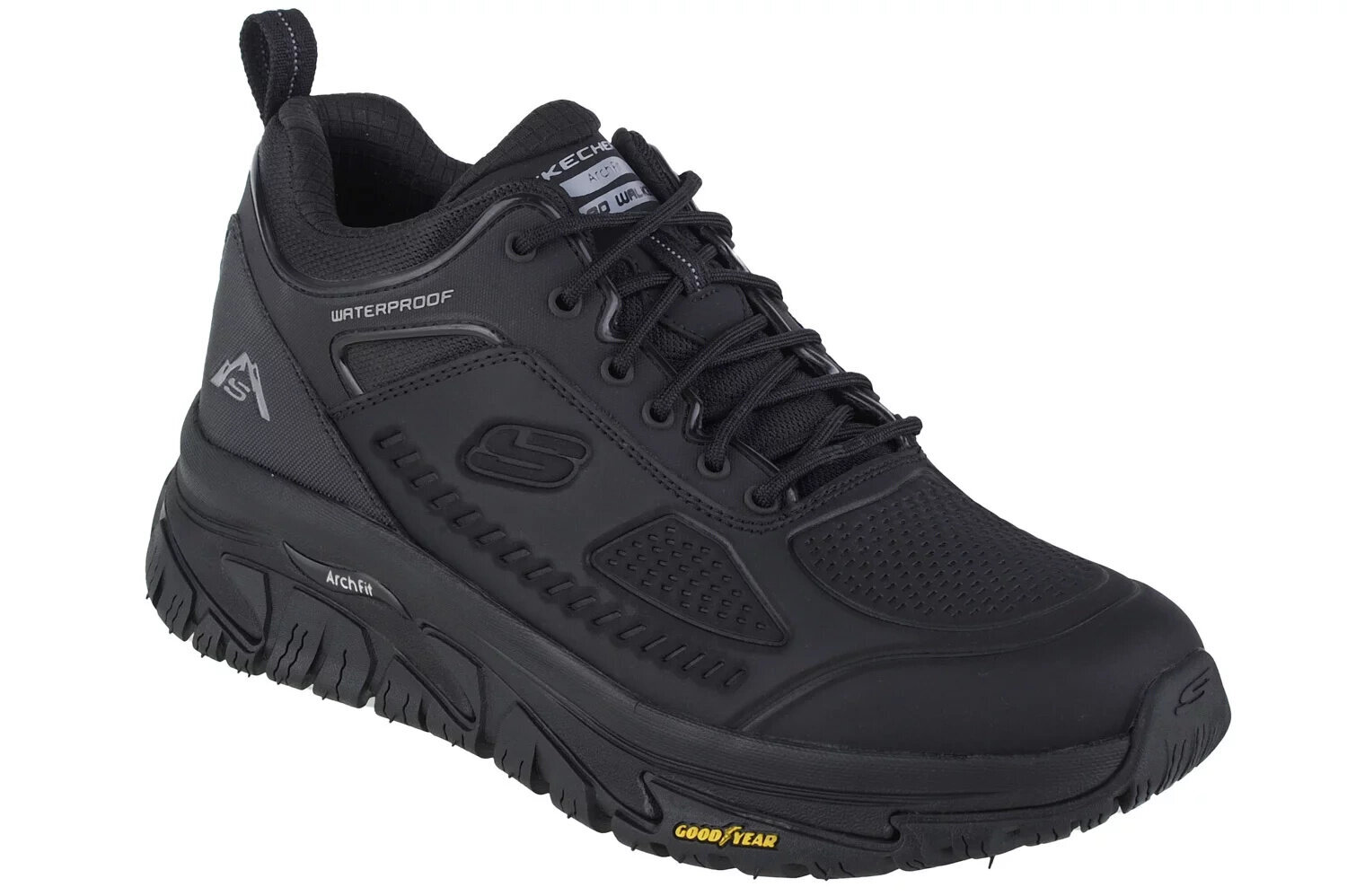 Sportiniai bateliai vyrams Skechers Arch Fit Road Walker-Pyles Peak 62810, juodi kaina ir informacija | Kedai vyrams | pigu.lt