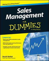 Sales Management For Dummies kaina ir informacija | Ekonomikos knygos | pigu.lt