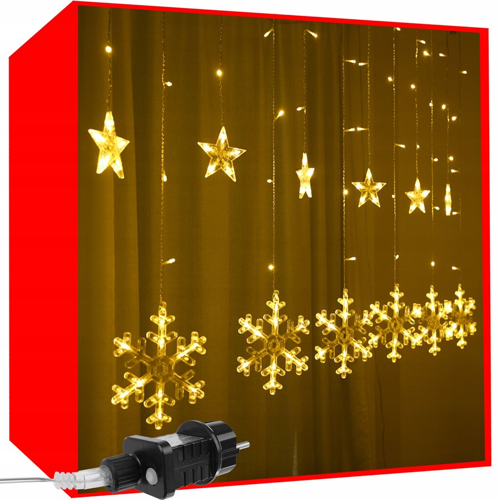 Kalėdinė girlianda 138 LED, 5,7m kaina ir informacija | Girliandos | pigu.lt