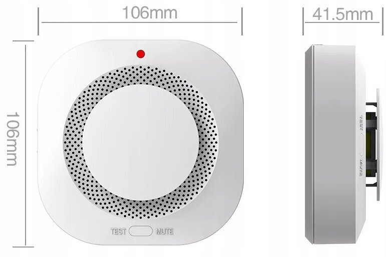 Detektorius Wifi Tuya Smart S-Dy2 kaina ir informacija | Dūmų, dujų detektoriai | pigu.lt