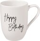 Villeroy & Boch puodelių rinkinys Statement Happy Birthday, 2 vnt, 280 ml цена и информация | Taurės, puodeliai, ąsočiai | pigu.lt