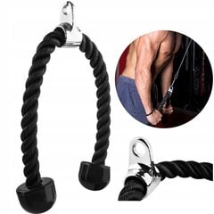 Tricepso virvė Trizand 7954, 70 cm, juoda kaina ir informacija | Tampyklės ir treniruočių diržai | pigu.lt