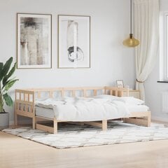 Кровать vidaXL, 90x200см, черный цена и информация | Кровати | pigu.lt