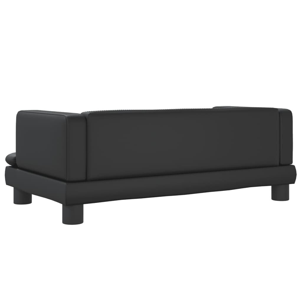 Vaikiška sofa vidaXL, juoda цена и информация | Vaikiški sėdmaišiai, foteliai, pufai | pigu.lt