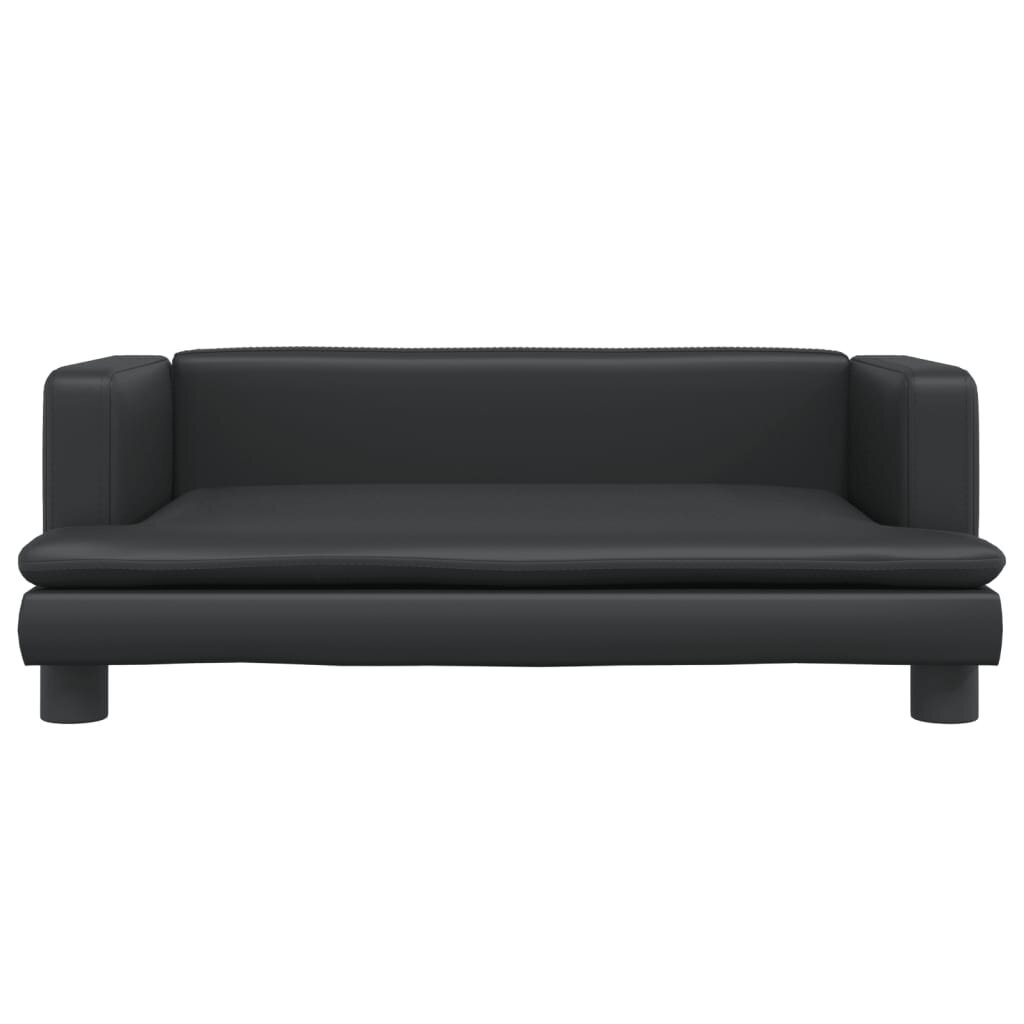 Vaikiška sofa vidaXL, juoda цена и информация | Vaikiški sėdmaišiai, foteliai, pufai | pigu.lt
