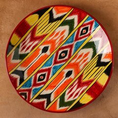 Ляган (узбекская тарелка), Rishtan, 38 см разноцветный цена и информация | Посуда, тарелки, обеденные сервизы | pigu.lt