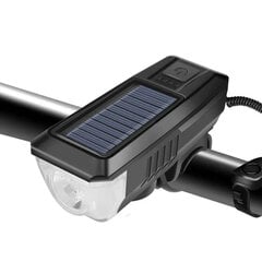 Dviračio šviestuvas su garsiniu signalu ir 3 šviesos režimais Livman LY-17, juodas kaina ir informacija | Žibintai ir atšvaitai dviračiams | pigu.lt