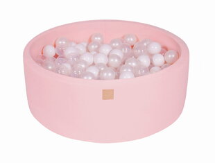 Kamuoliukų baseinas MeowBaby 90x30cm, su 200 kamuoliukų, rožinis kaina ir informacija | Žaislai kūdikiams | pigu.lt