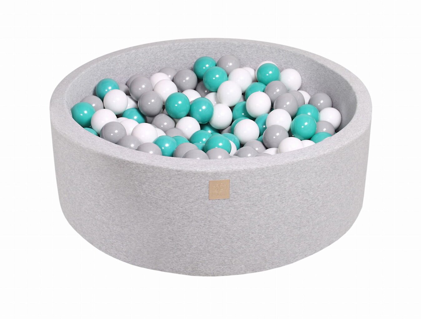 Kamuoliukų baseinas MeowBaby 90x30 cm, su 200 kamuoliukų, pilkas цена и информация | Žaislai kūdikiams | pigu.lt