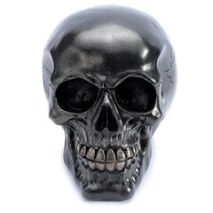 Dekoratyvinė metalinė juoda skeleto kaukolė kaina ir informacija | Moto reikmenys | pigu.lt