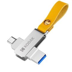 Kodak K243C Металлический USB3.1 флэш-накопитель128GB цена и информация | USB накопители | pigu.lt