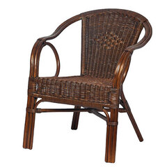 Kėdė RattaNeo Emerald f117, ruda kaina ir informacija | Svetainės foteliai | pigu.lt