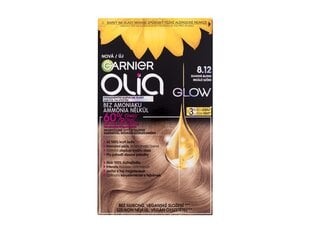 Aliejaus pagrindo ilgalaikiai plaukų dažai be amoniako, Garnier Olia 8.12 Blonde цена и информация | Краска для волос | pigu.lt